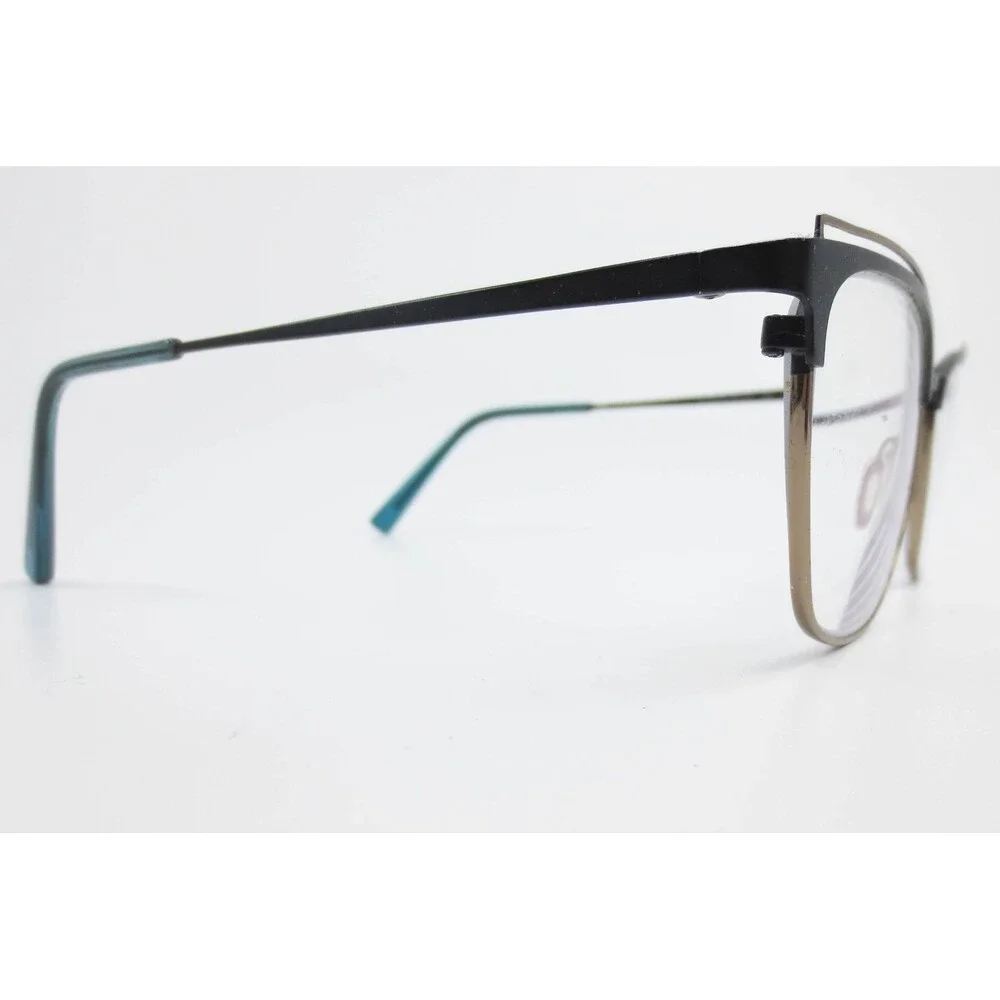 Flexon W3100 325 Black Gold Cat Eye Eyeglasses Frames 53-17-140 Womens Eyewear